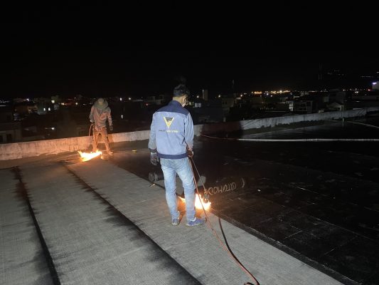 báo giá thi công chống thấm 2024 bằng màng khò nóng