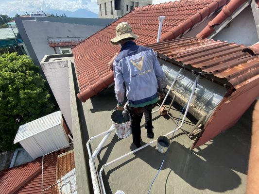 chống thấm sàn bê tông bằng xi măng