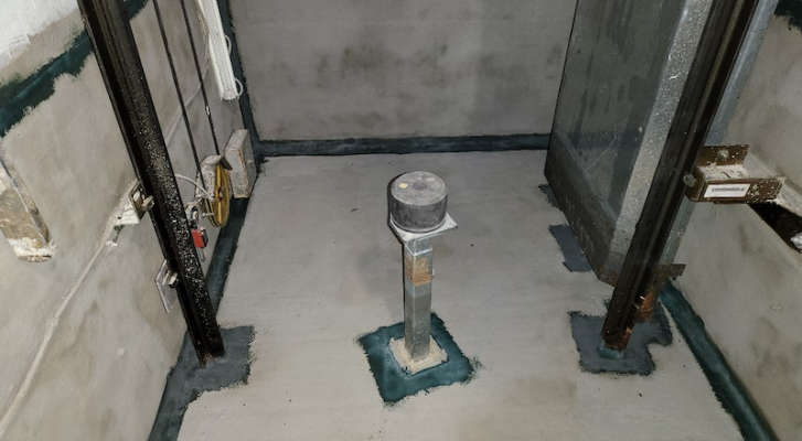 hố pit sau khi chống thấm